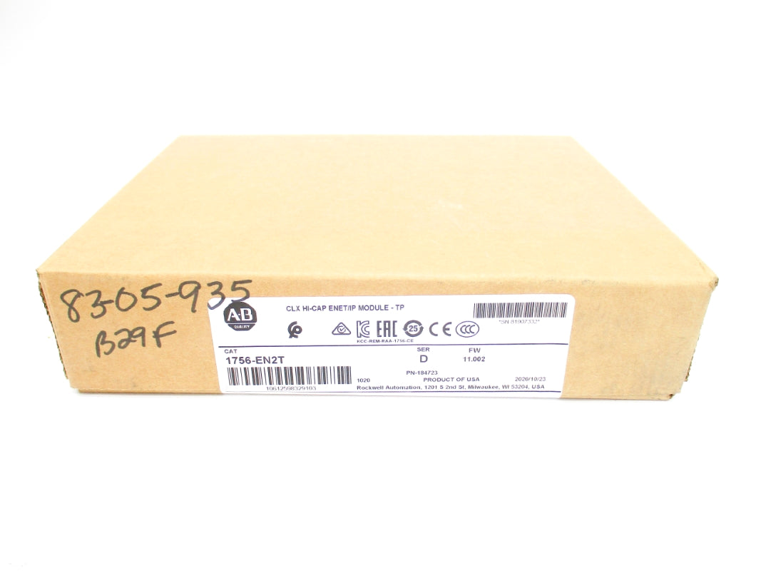 ALLEN BRADLEY 1756-EN2T SER. D F/W 11.002 DATE: 2020 NSFS