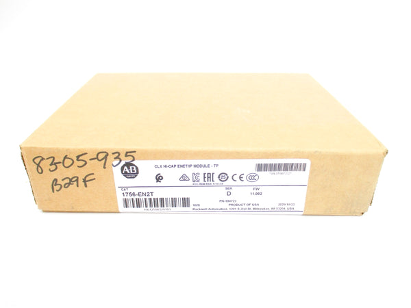 ALLEN BRADLEY 1756-EN2T SER. D F/W 11.002 DATE: 2020 NSFS