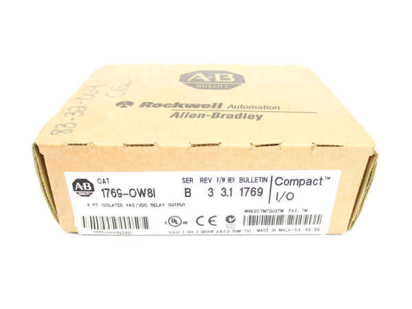 ALLEN BRADLEY 1769-OW8I SER. B F/W 3.1 DATE: 2009 NSFS