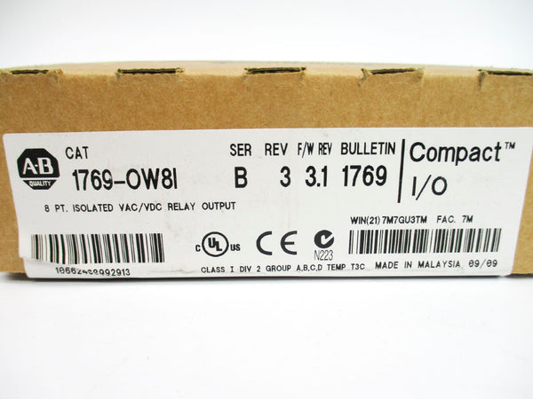 ALLEN BRADLEY 1769-OW8I SER. B F/W 3.1 DATE: 2009 NSFS