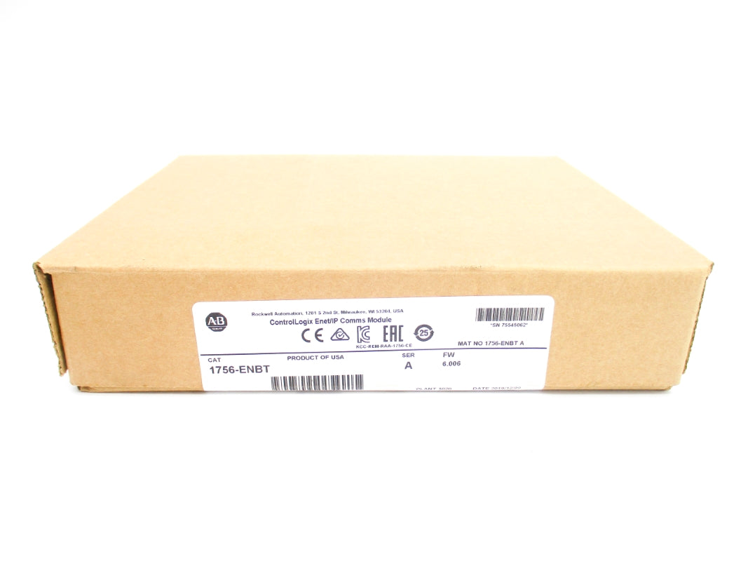 ALLEN BRADLEY 1756-ENBT SER. A F/W 6.006 DATE: 2019 NSFS