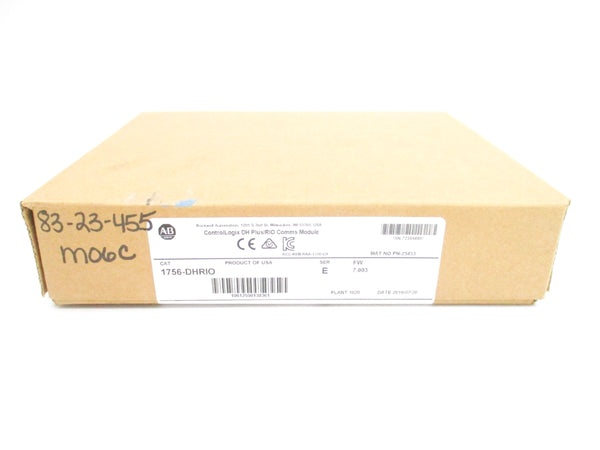 ALLEN BRADLEY 1756-DHRIO SER. E F/W 7.003 DATE: 2019 NSFS