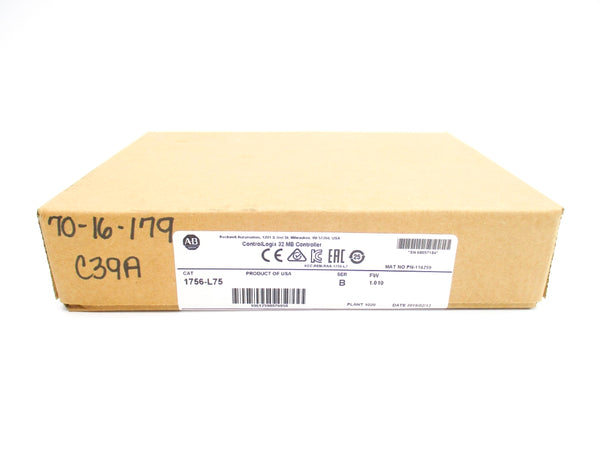 ALLEN BRADLEY 1756-L75 SER. B F/W 1.010 DATE: 2019 NSFS
