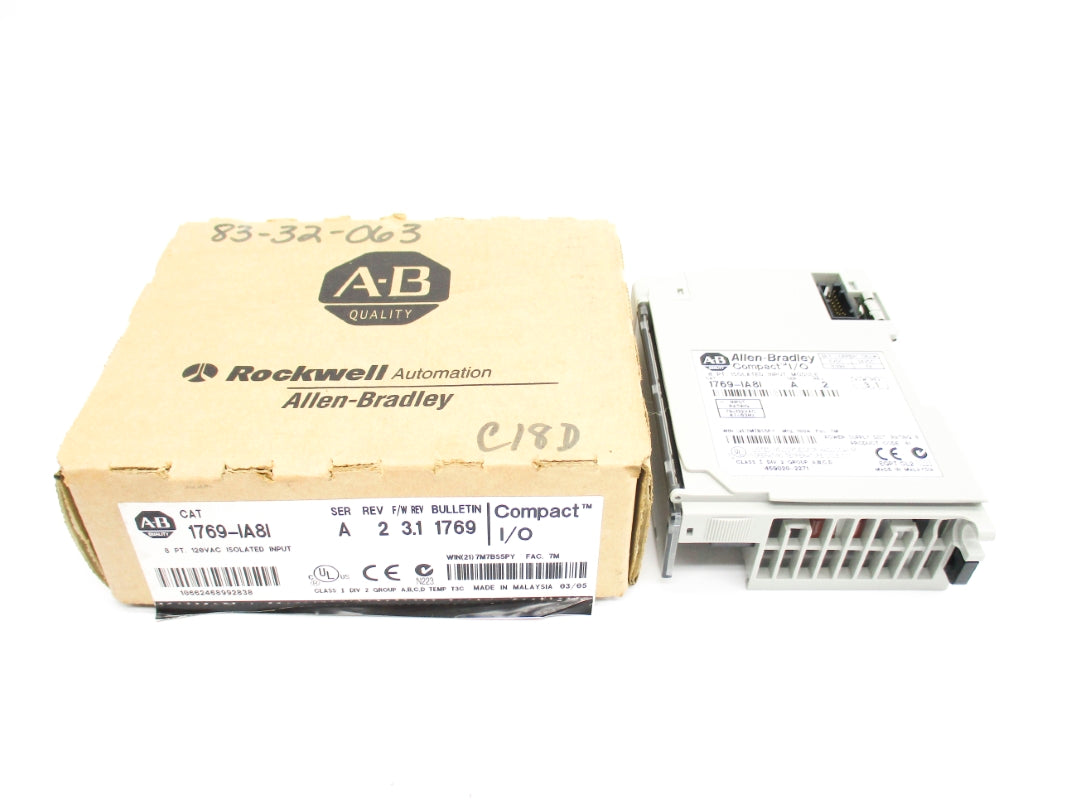 ALLEN BRADLEY 1769-IA8I SER. A F/W 3.1 24VDC NSMP