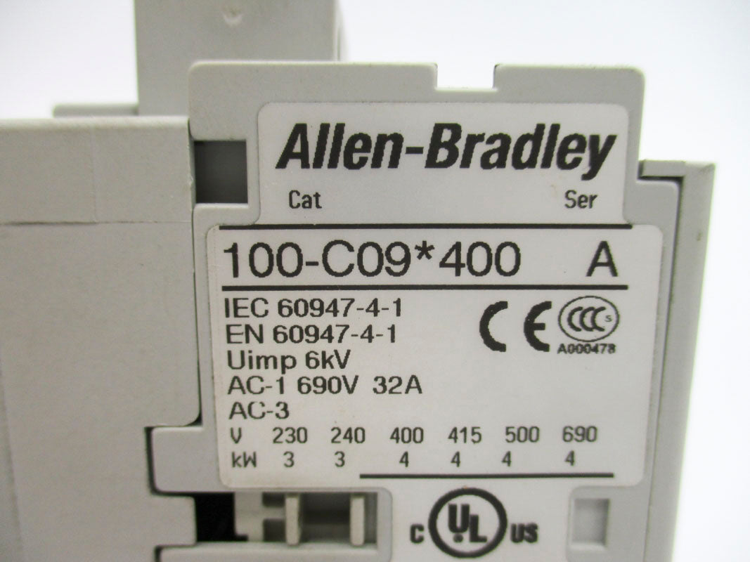 ALLEN BRADLEY 100-C09D400 SER. A 110/120V UNMP