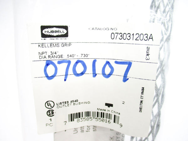 HUBBELL 073031203A .504-.730" NSMP