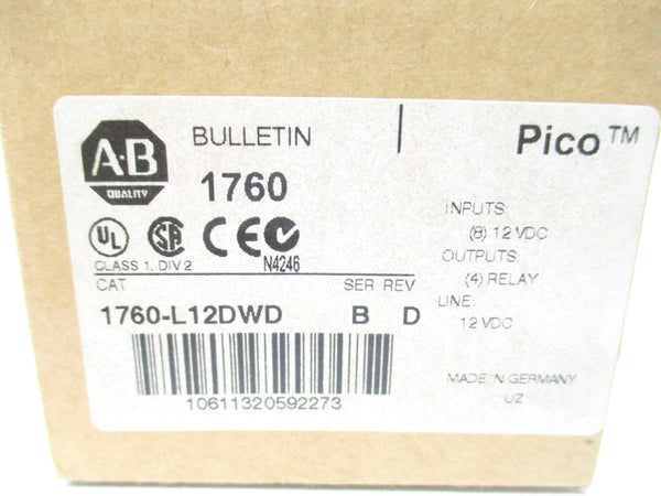 ALLEN BRADLEY 1760-L12DWD SER. B 12VDC NSMP
