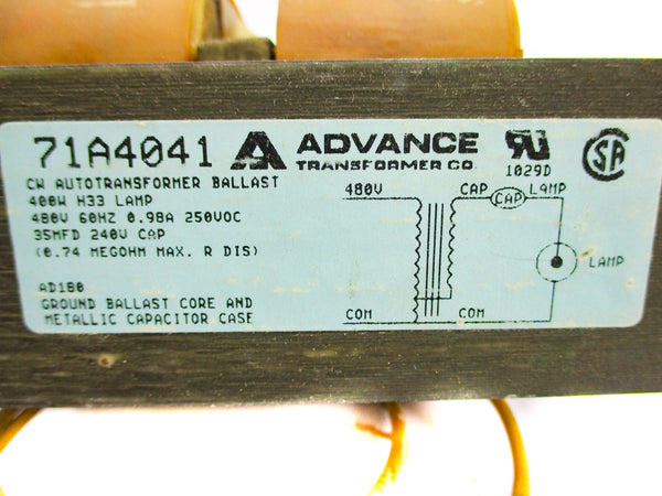 ADVANCE TRANSFORMER 71A4041 NSNP