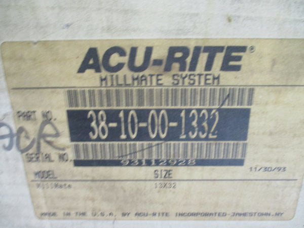 ACU-RITE MILLMATE SYSTEM 38-10-00-1332 NSMP