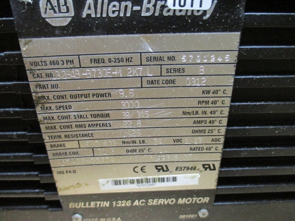 ALLEN BRADLEY 1326AB-B730E-M2K7L SER. B REMAN