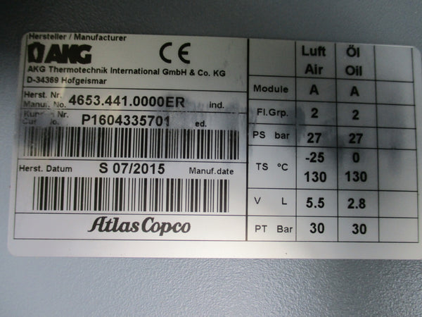 AKG ATLAS COPCO 4653-441-0000ER P1604335701 NSMP