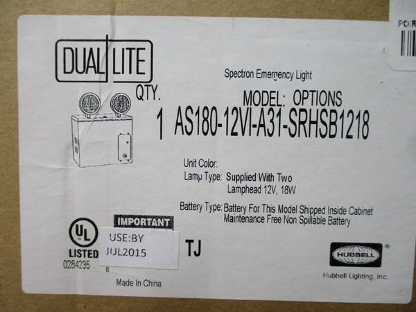 HUBBELL AS180-12VI-A31-SRHSB1218 12V 18W NSMP