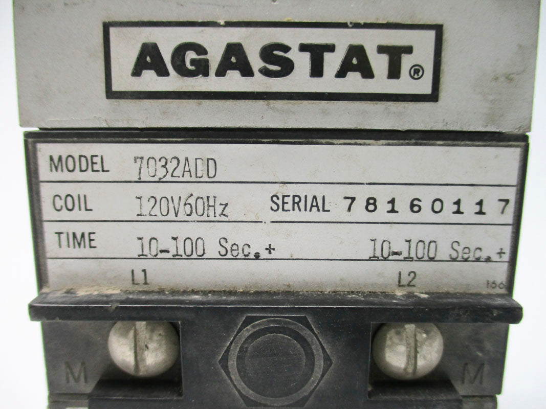 AGASTAT 7032ADD 10-100S 120VAC 15A UNMP