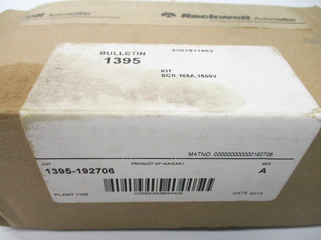ALLEN BRADLEY 1395-192706 SER. A 1500V 105A (BR/WH) NSFS