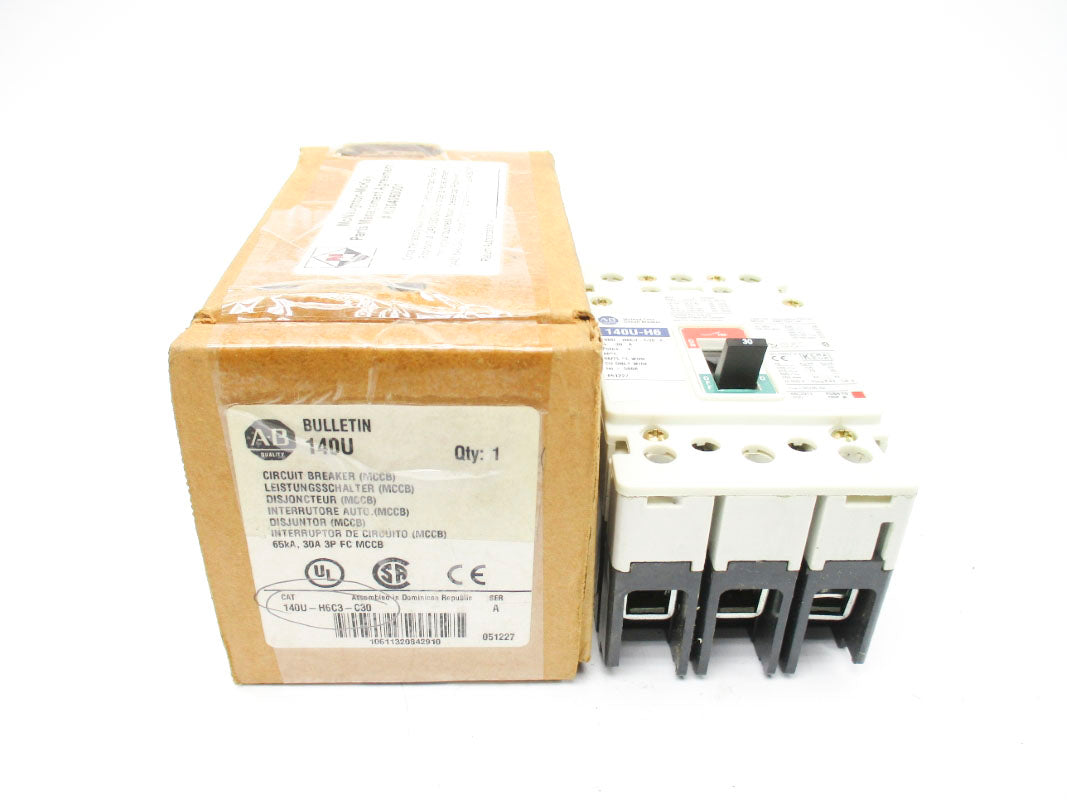 ALLEN BRADLEY 140U-H6C3-C30 SER. A 30A 480V NSMP