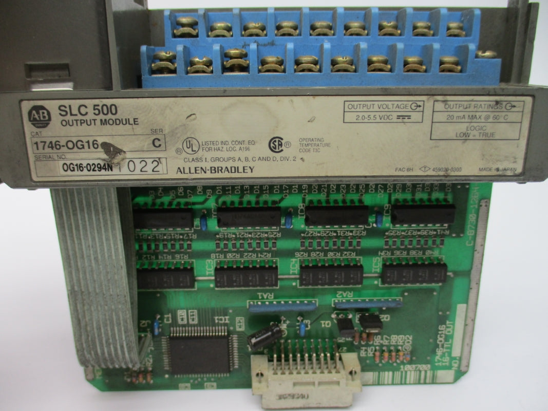 ALLEN BRADLEY 1746-OG16 SER. C 2.0-5.5VDC (NO DOOR) UNMP