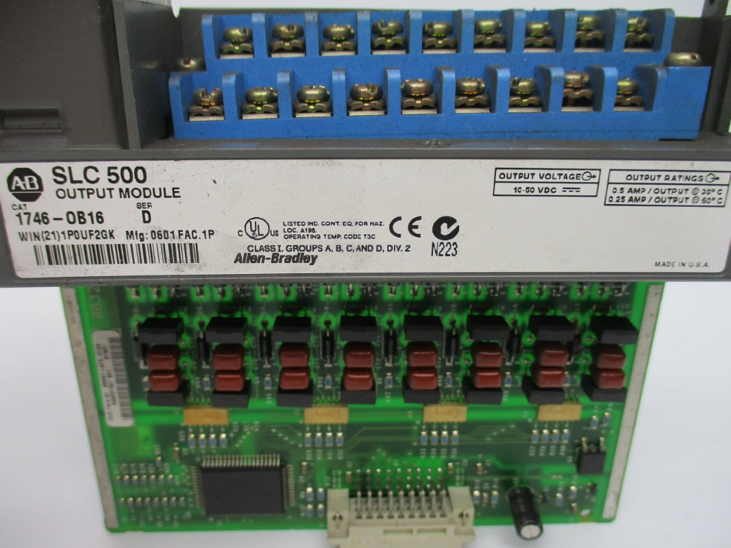ALLEN BRADLEY 1746-OB16 SER. D 10-50VDC (NO DOOR) NSNP