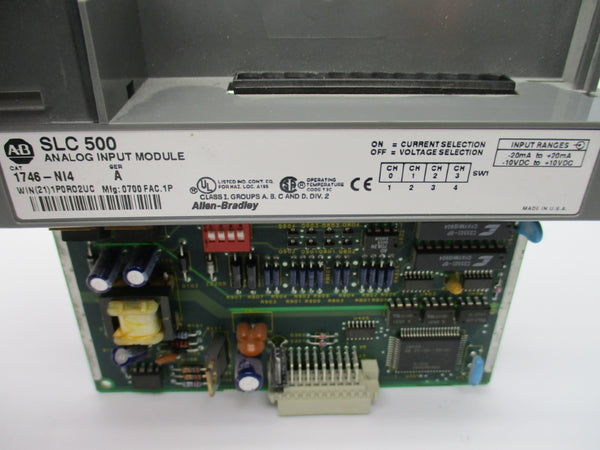 ALLEN BRADLEY 1746-NI4 SER. A 10VDC (NO DOOR/TERMINAL) NSNP