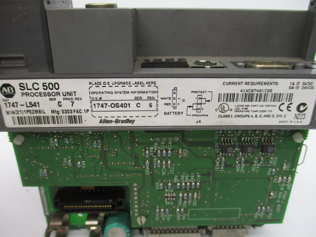 ALLEN BRADLEY 1747-L541 SER. C 24VDC F/W 6 (NO DOOR/TERMINAL/KEY) NSNP