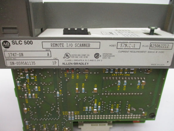 ALLEN BRADLEY 1747-SN SER. A 5VDC F/W 1.1 (NO DOOR/TERMINAL) NSNP