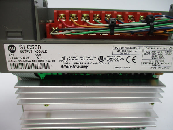 ALLEN BRADLEY 1746-OA16 SER. C 85-265VAC (NO DOOR) NSNP