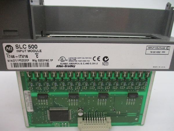 ALLEN BRADLEY 1746-ITV16 SER. C 10-30VDC (NO DOOR/TERMINAL) NSNP
