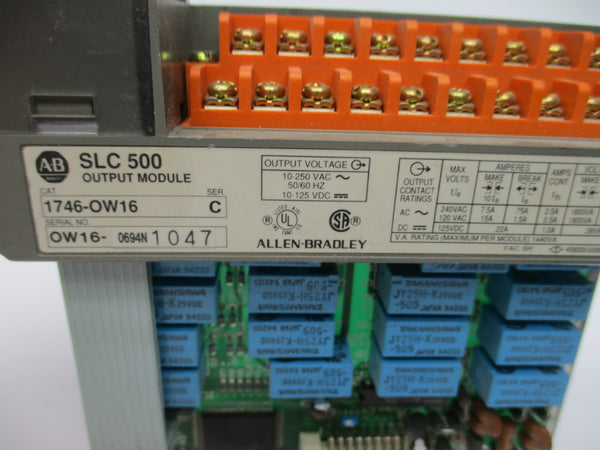 ALLEN BRADLEY 1746-OW16 SER. C 10-250VAC (NO DOOR) NSNP