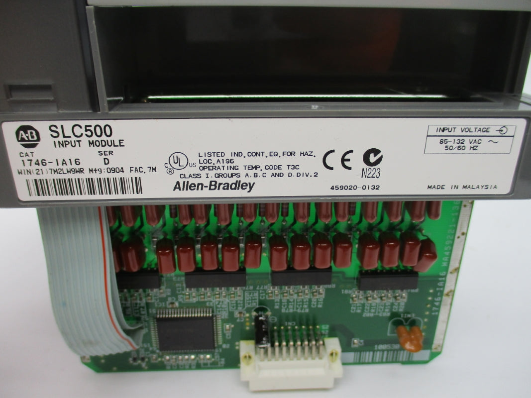 ALLEN BRADLEY 1746-IA16 SER. D 85-132VAC (NO TERMINAL) NSNP
