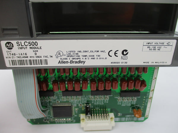 ALLEN BRADLEY 1746-IA16 SER. D 85-132VAC (NO TERMINAL) NSNP