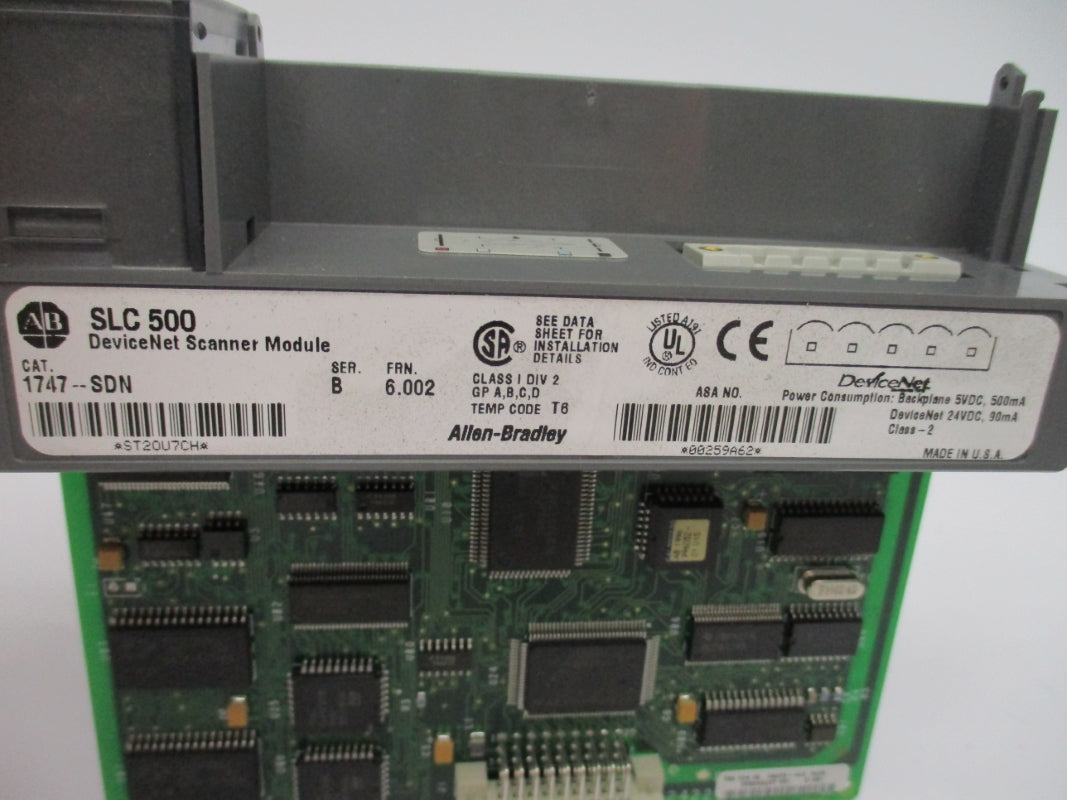 ALLEN BRADLEY 1747-SDN SER. B 24VDC F/W 6.002 (NO DOOR/TERMINAL) NSNP