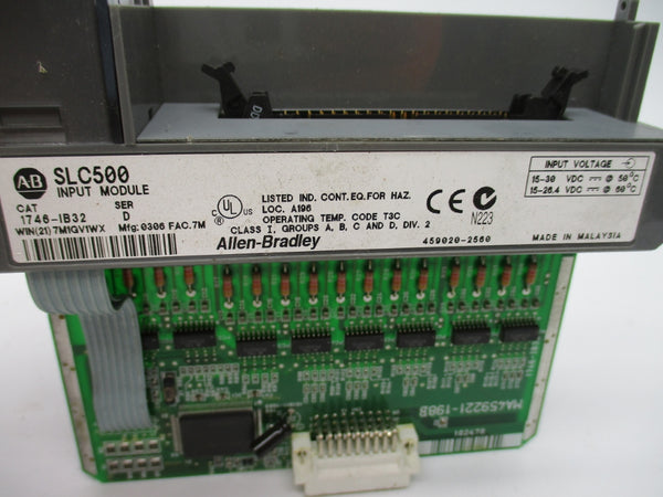 ALLEN BRADLEY 1746-IB32 SER. D 15-30VDC (NO DOOR/TERMINAL) NSNP