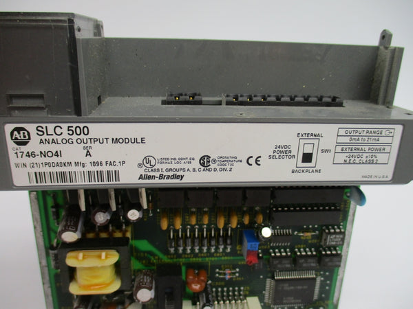 ALLEN BRADLEY 1746-NO4I SER. A 24VDC (NO DOOR/TERMINAL) NSNP