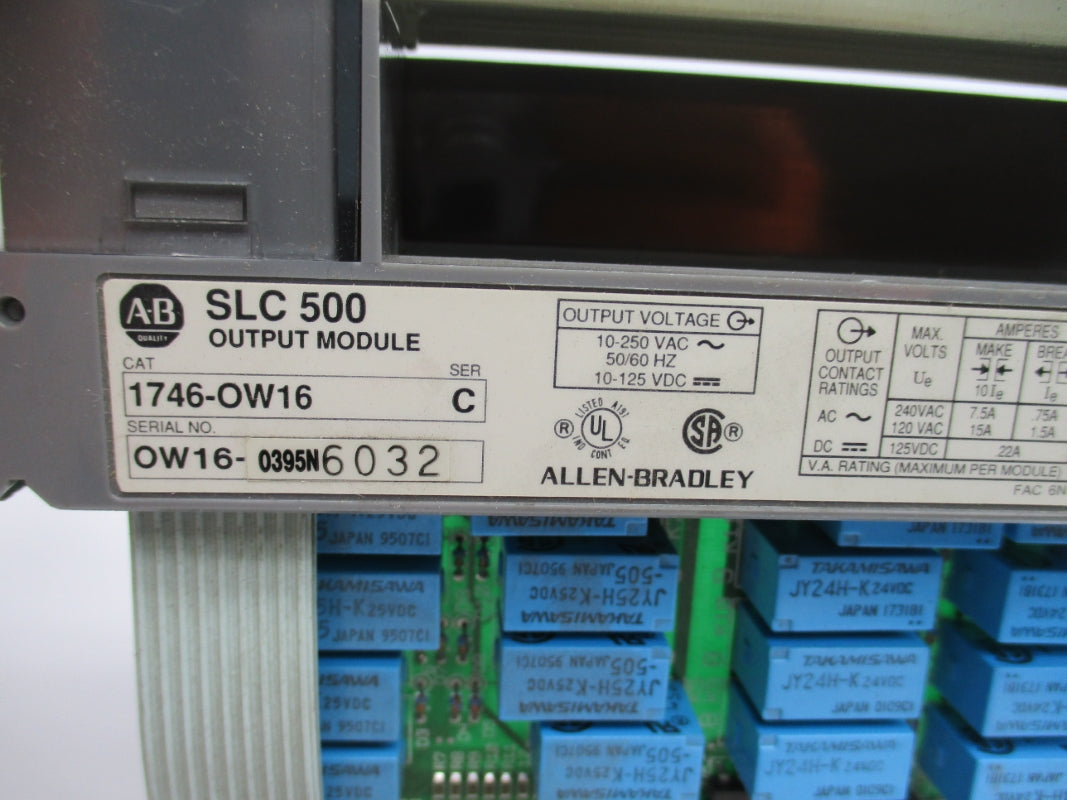 ALLEN BRADLEY 1746-OW16 SER. C 10-250VAC (NO TERMINAL) NSNP