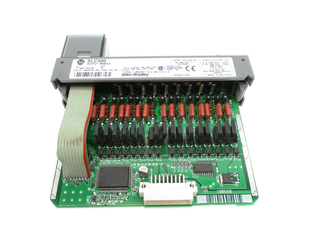 ALLEN BRADLEY 1746-OA16 SER. D 85-265VAC (NO DOOR) NSNP