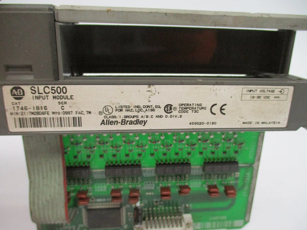ALLEN BRADLEY 1746-IB16 SER. C 10-30VDC (NO TERMINAL) UNMP