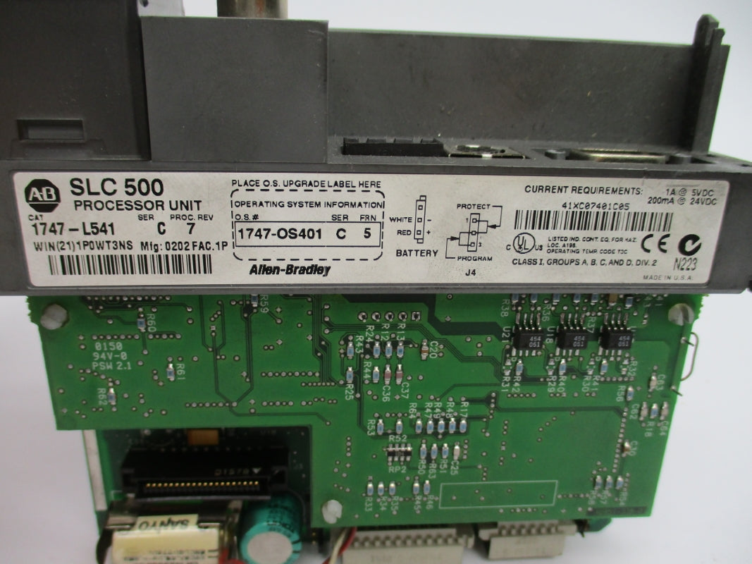 ALLEN BRADLEY 1747-L541 SER. C 24VDC F/W 5 (NO DOOR/TERMINAL/KEY) NSNP