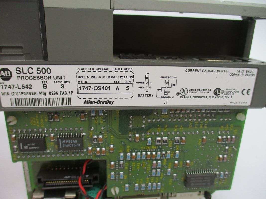 ALLEN BRADLEY 1747-L542 SER. B 24VDC F/W 5 (NO TERMINAL/KEY) NSNP