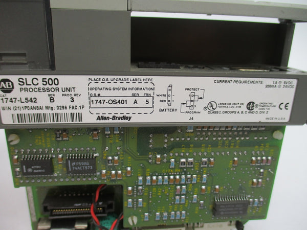 ALLEN BRADLEY 1747-L542 SER. B 24VDC F/W 5 (NO TERMINAL/KEY) NSNP