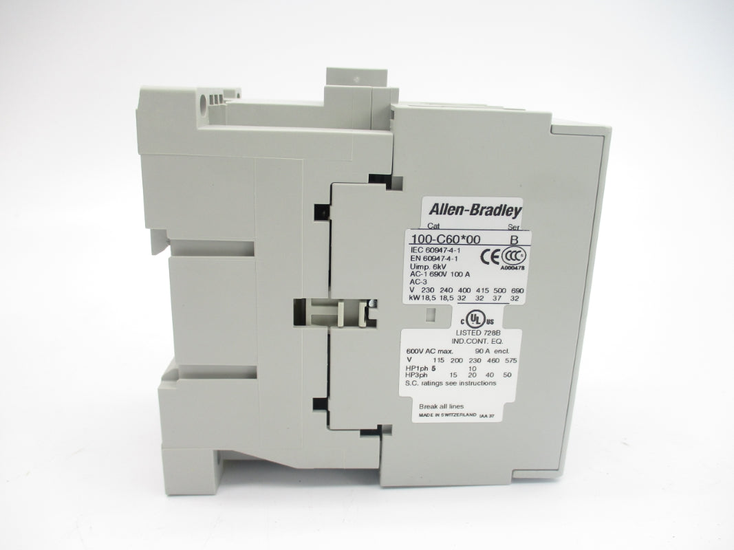 ALLEN BRADLEY 100-C60D00 SER. B 110/120V 100A (BR/WH) NSMP