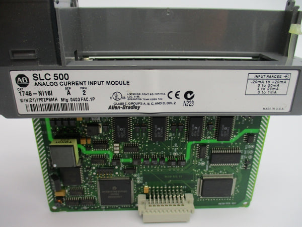 ALLEN BRADLEY 1746-NI16I SER. A F/W 2 (NO DOOR/TERMINAL) NSNP