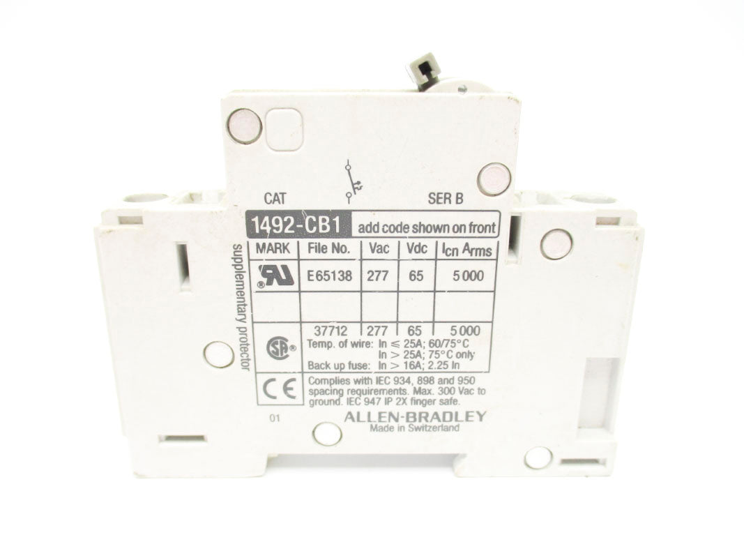 ALLEN BRADLEY 1492-CB1G500 SER. B 277VAC 50A UNMP