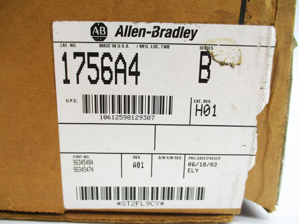 ALLEN BRADLEY 1756-A4 SER. B 24VDC 15A NSMP