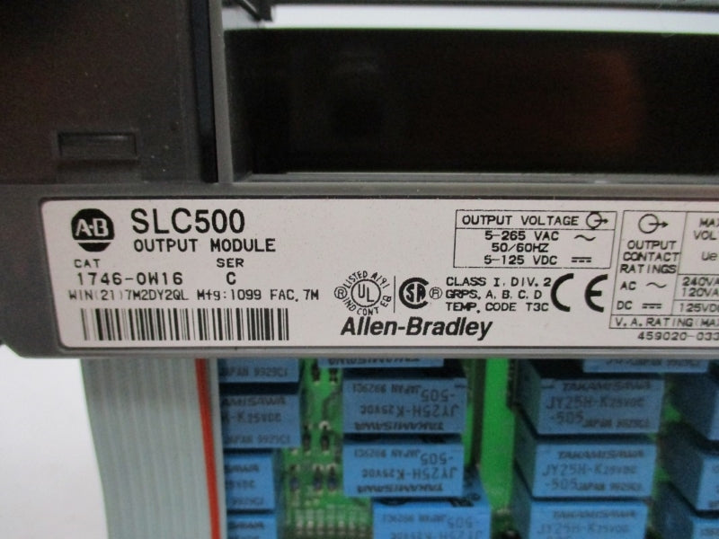 ALLEN BRADLEY 1746-OW16 SER. C 5-265VAC (NO TERMINAL) NSNP