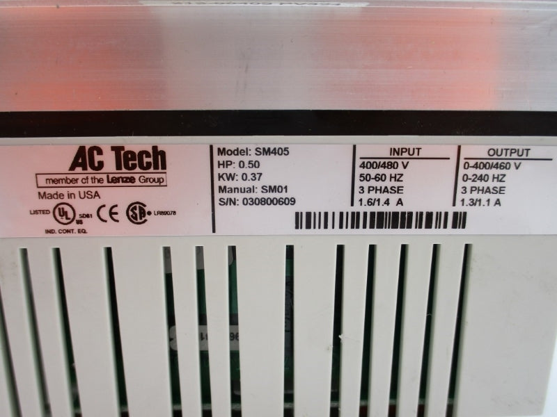 AC TECH SM405 400/480V 1.6/1.4A UNMP