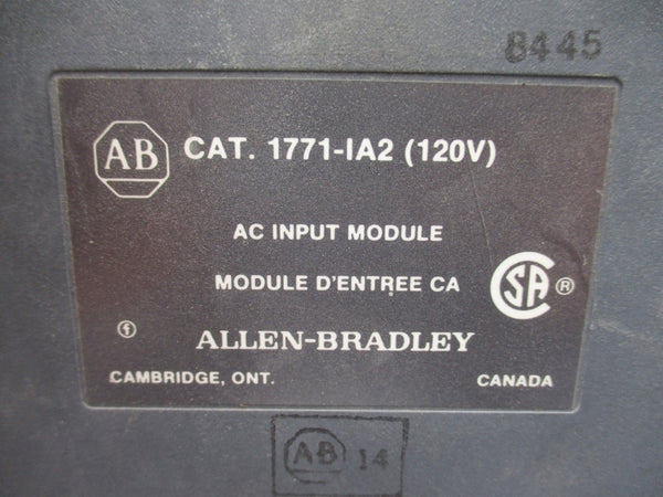 ALLEN BRADLEY 1771-IA2 120V UNMP