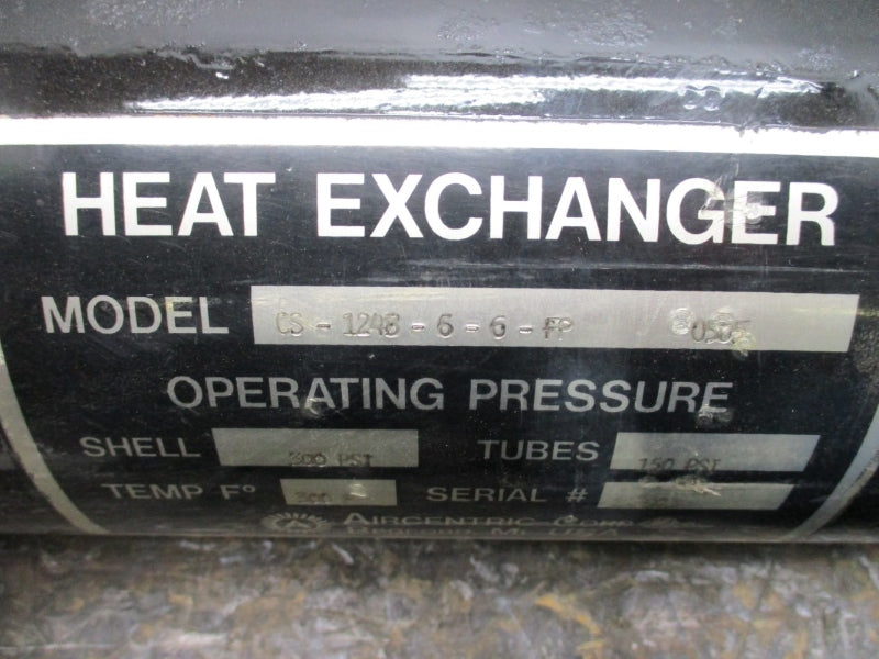 AIRCENTRIC CS-1248-6-6-FP 300PSI 300'F HEAT EXCHANGER REMAN