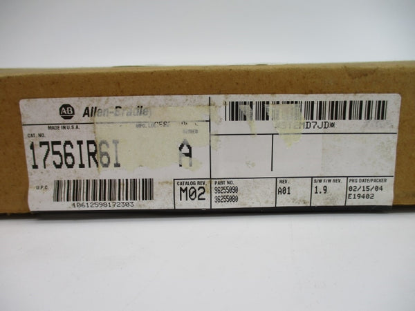 ALLEN BRADLEY 1756-IR6I SER. A F/W 1.9 DATE: 2004 NSFS