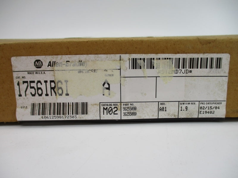 ALLEN BRADLEY 1756-IR6I SER. A F/W 1.9 DATE: 2004 NSFS