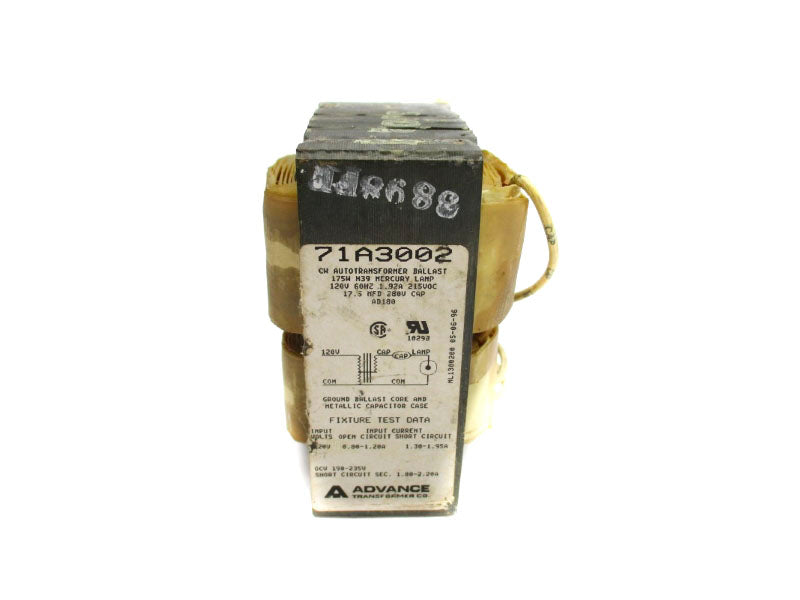 ADVANCE TRANSFORMER 71A3002 120V 0.80-1.20A UNMP