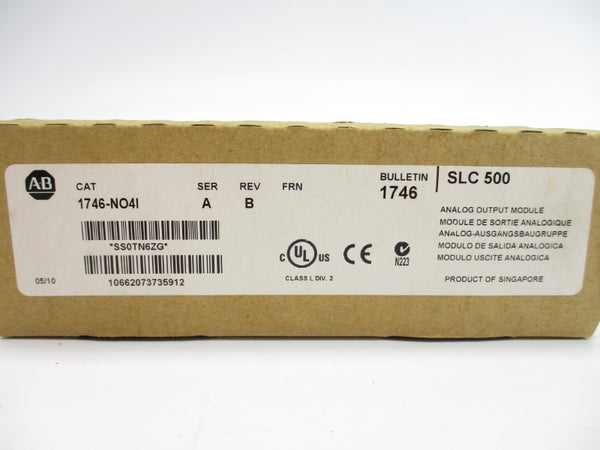 ALLEN BRADLEY 1746-NO4I SER. A DATE: 2010 NSFS